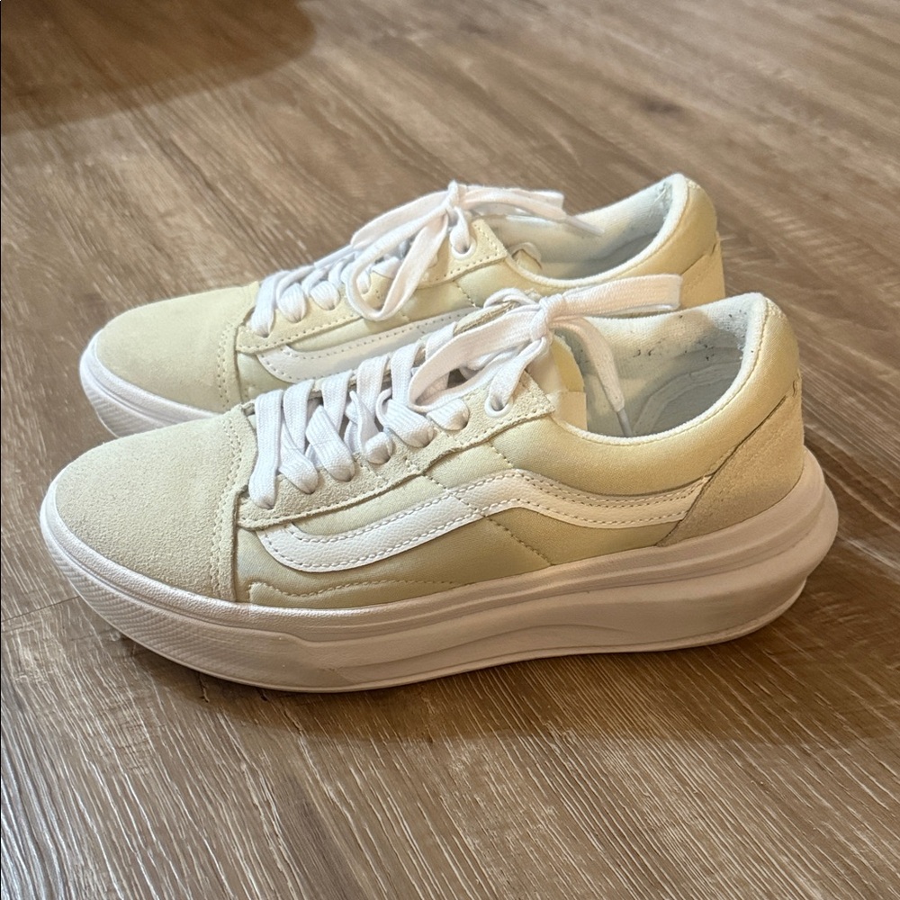 Vans Women's Off-White Platform Sneakers